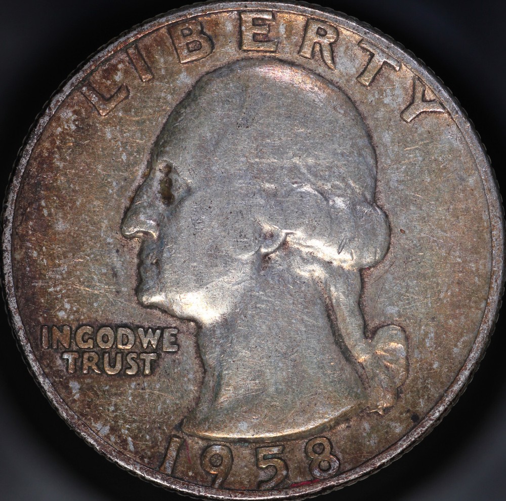 1958 Washington Quarter AU