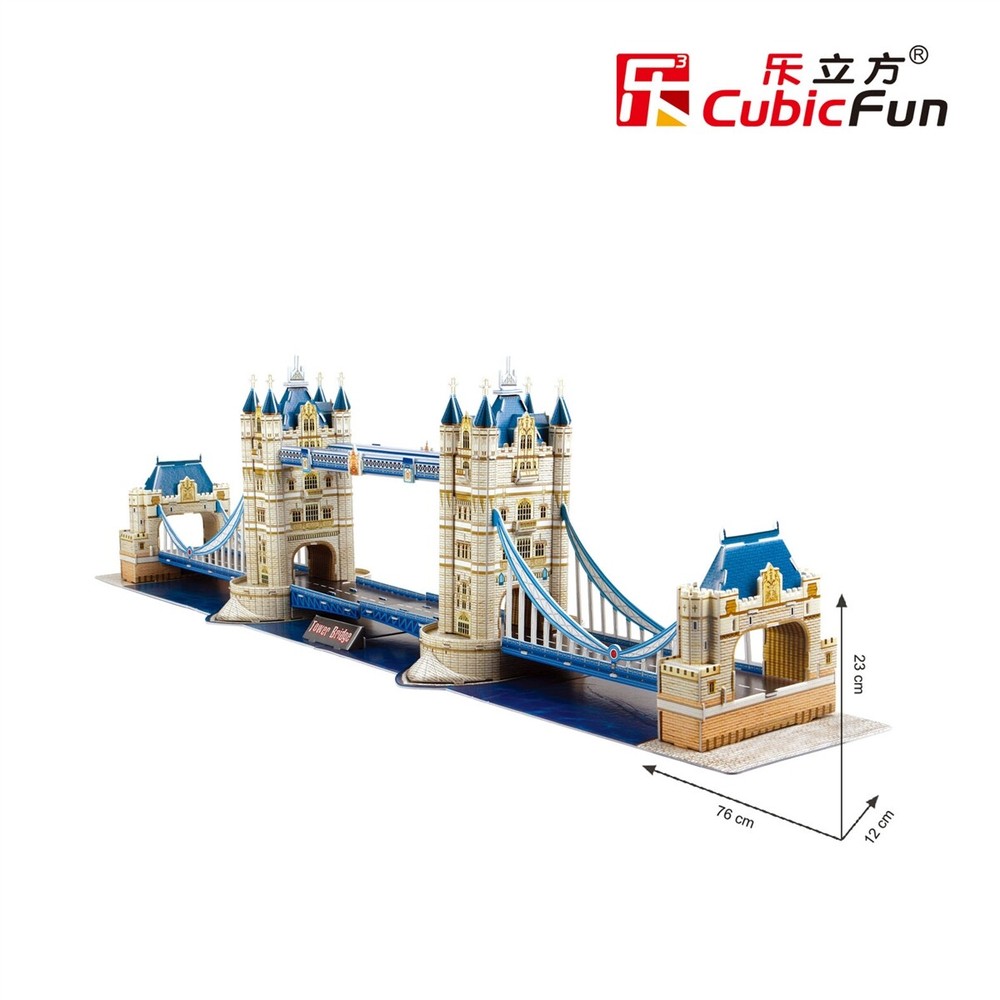 3D Puzzles EPS Foam board Educational creative, No Glue - London Tower Bridge