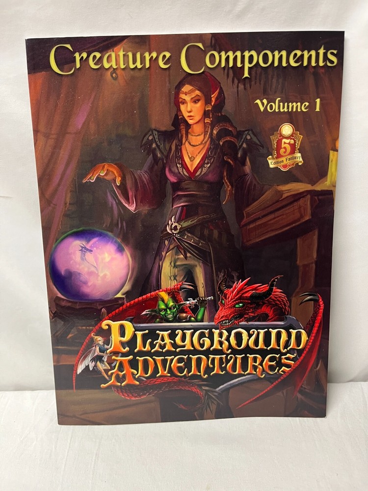 PATHFINDER CREATURE COMPONENTS VOL 1 PLAYGROUND ADVENTURES Rpg Book