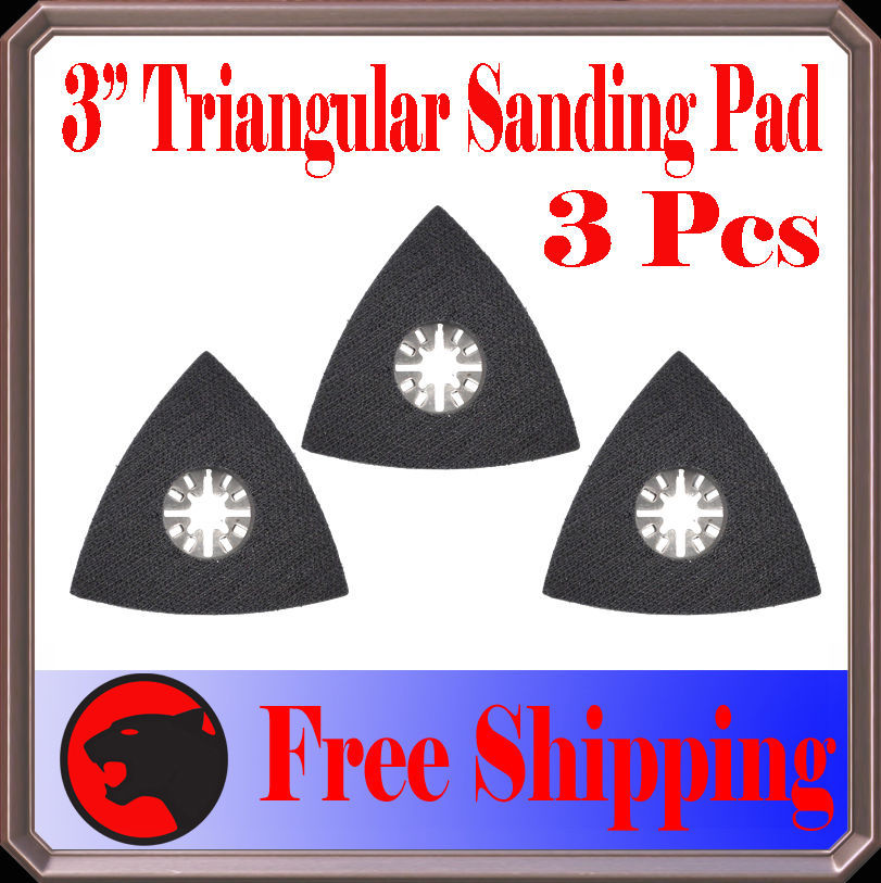 3 Pcs Oscillating Multi Tool Sanding Pad FeMultimaster wood work