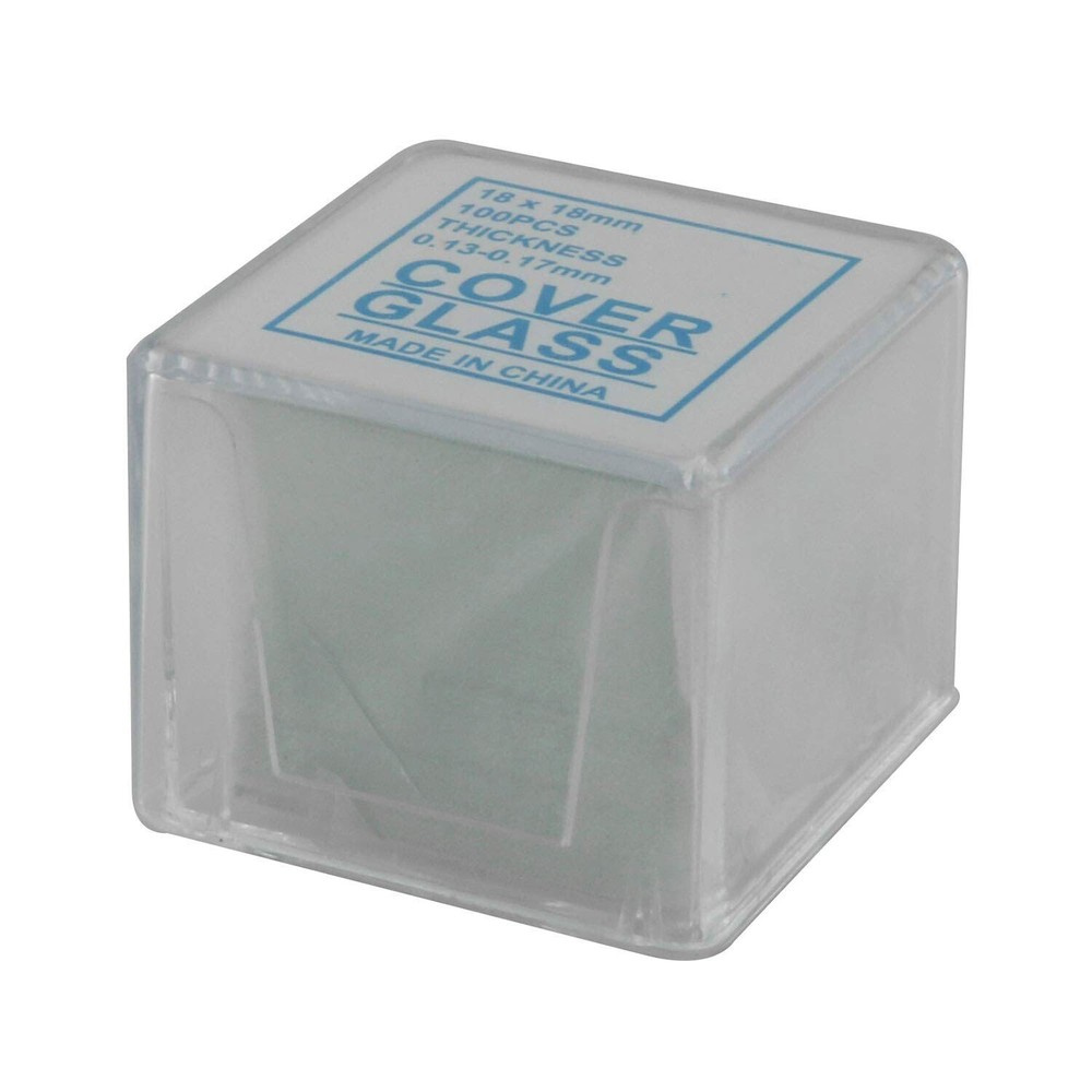 200Pcs Professional Blank Microscope Slides Cover Glass Lab Prep Ground Edges