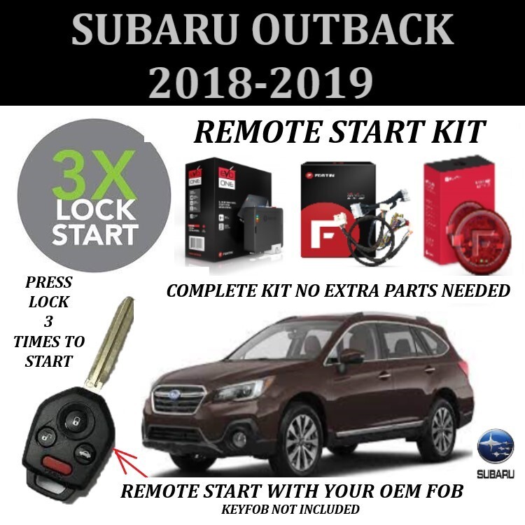 Remote Starter Kit for SUBARU OUTBACK 2018-2019 KEY START Plug & Play 3X Lock