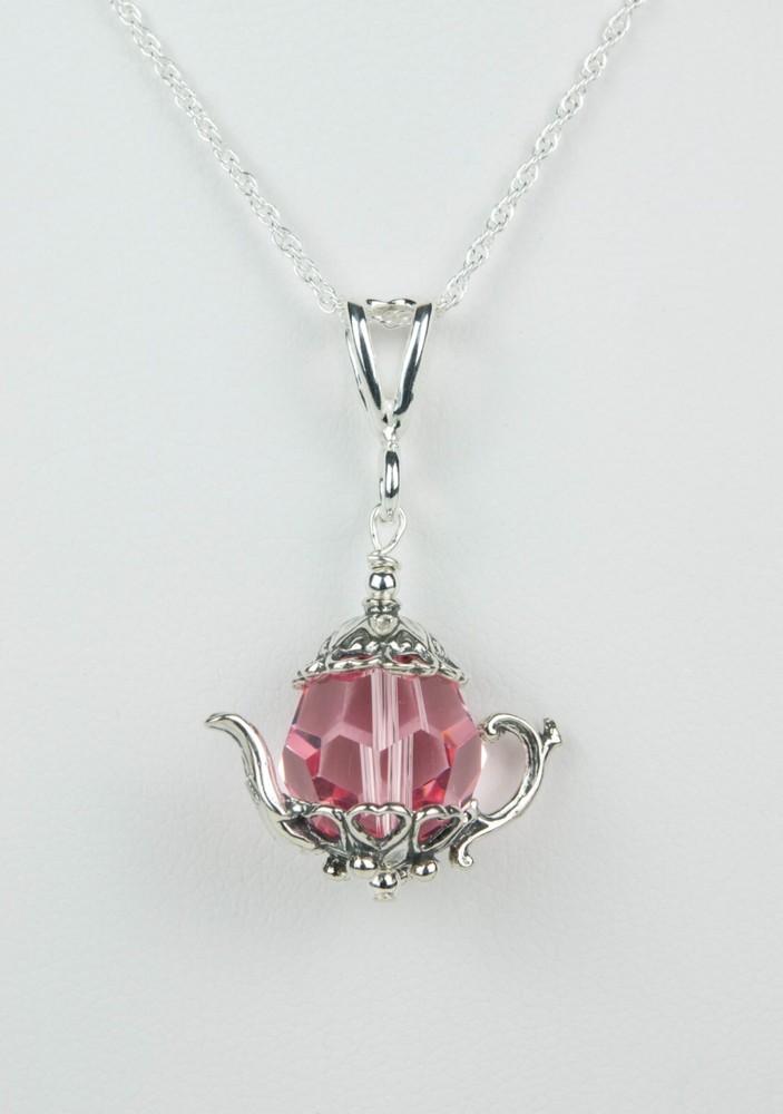 Sterling Silver Two-piece Teapot Bead Cap