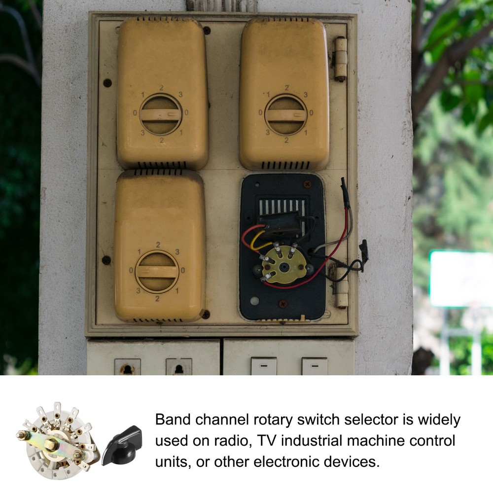 Band Channel Rotary Switch Selector 1P6T 1 Pole 6 Position 1 Deck