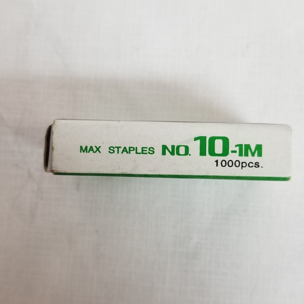 Max Mini Staples No. 10-1M Size, 8 Boxes / 8000 Total Staples