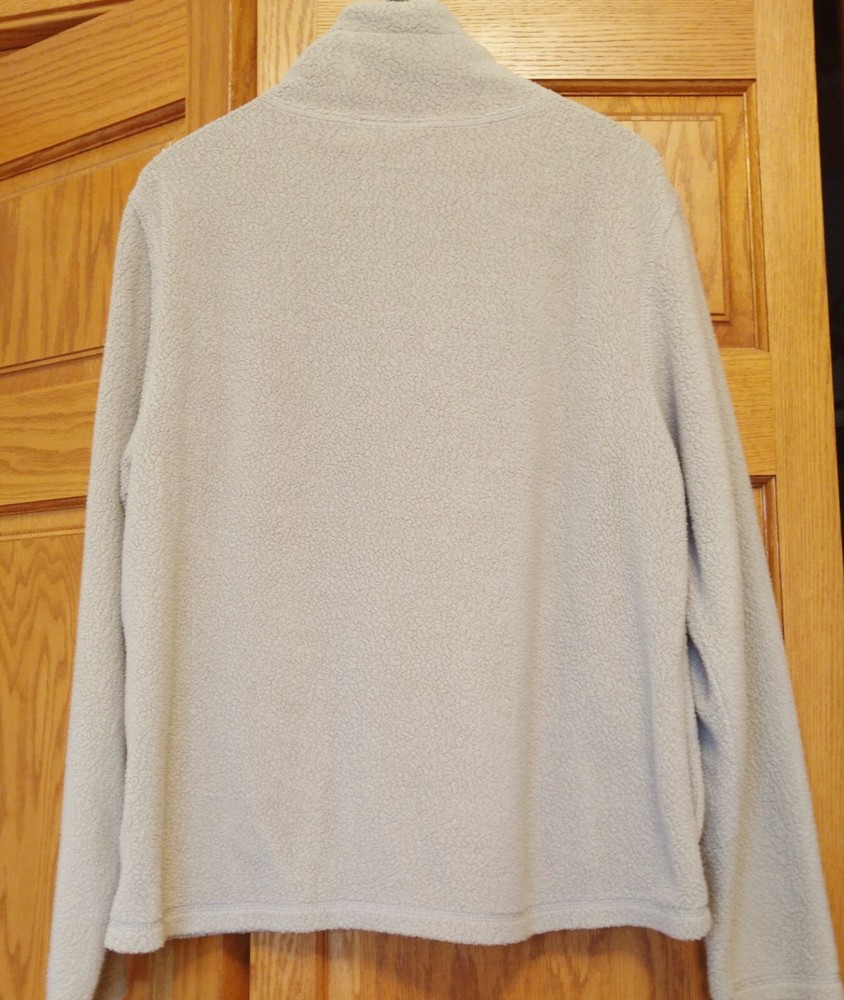 WOMANS BEIGE FLEECE QUARTER ZIP