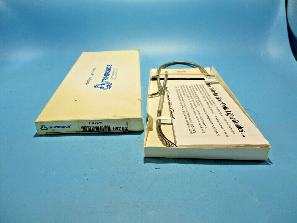 NEW TRI-TRONICS F-B -36AR FIBER OPTIC LIGHT GUIDE RIGHT ANGLE 15752