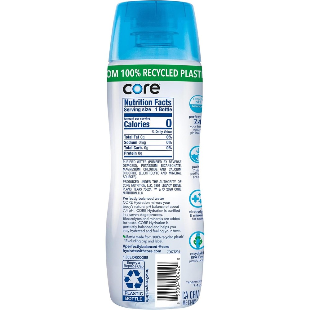 Hydration Perfect 7.4 pH Nutrient Water, 20oz Bottles, 24-Pack