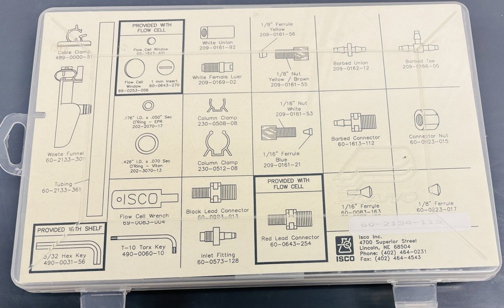 ISCO Chromatography HPLC Fitting Kit
