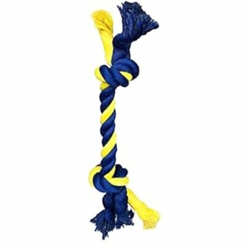 PETSPORT Twisted Chews Mini 2-Knot Rope 8"