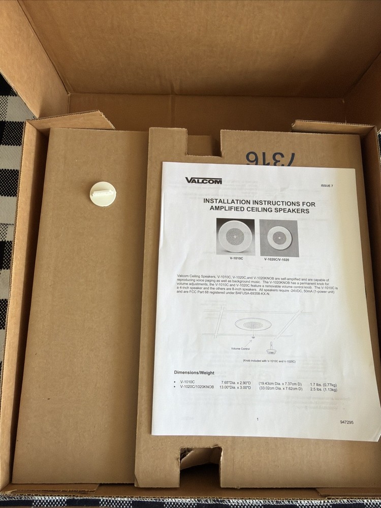 Valcom V-1020C Paging Speaker