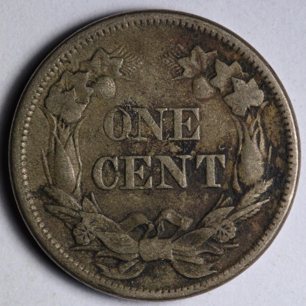 1858 Large Letter Flying Eagle Cent Penny VF+ E163 KRWQ