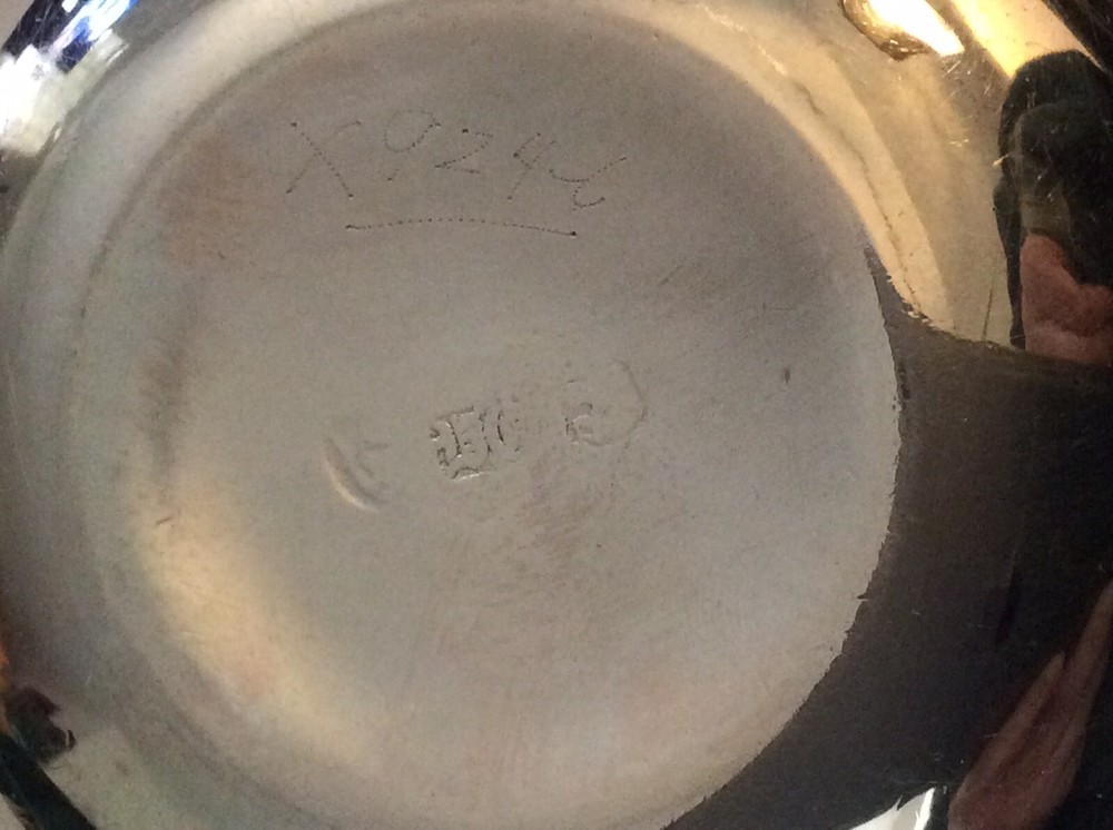 Crested Silver Wine Taster Bowl Or Porringer