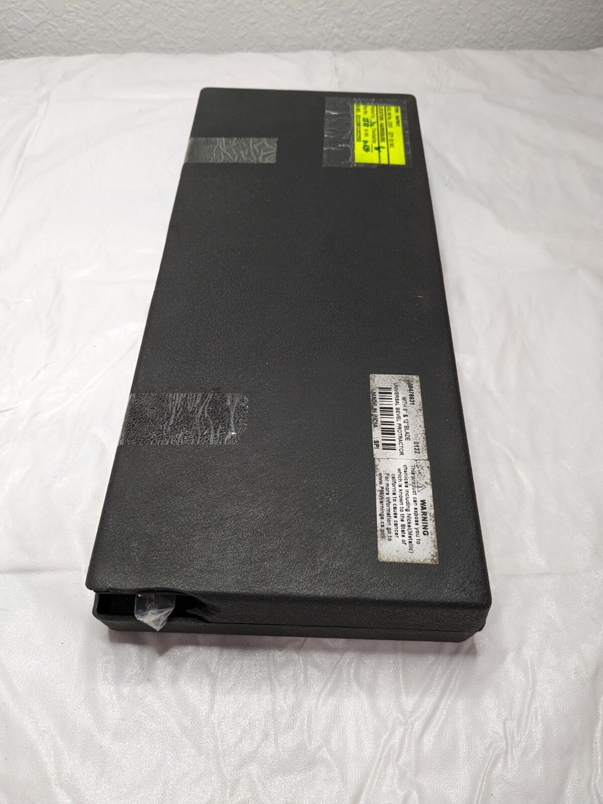 Bevel Protractor 6", 12" Blade, 360° Max Measurement 06476931 DAMAGED CASE