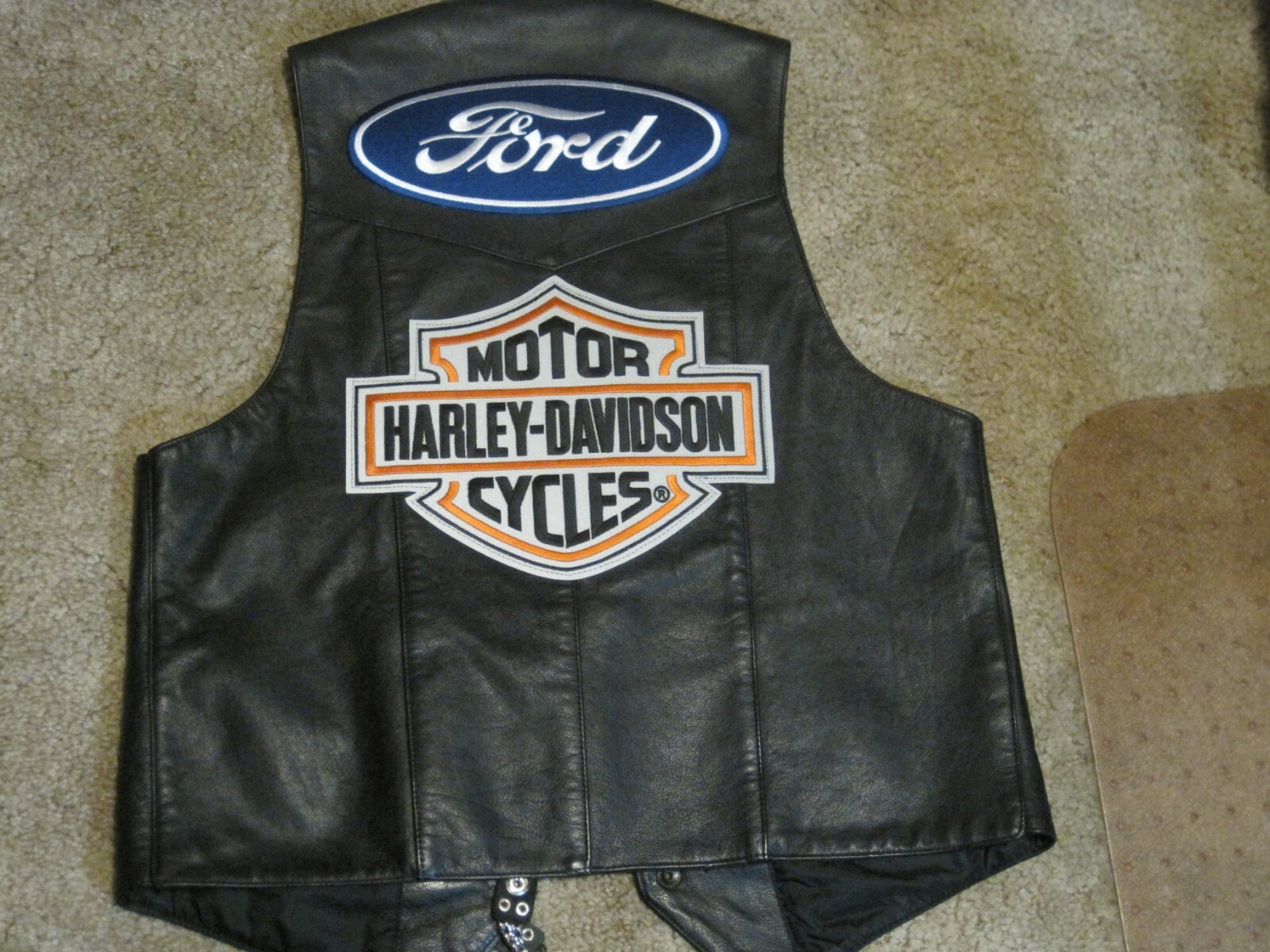 FORD LARGE CLOTH PATCH BACK SIZE BLUE IRON ON / SEW ON HOT ROD RACING! F150 F250