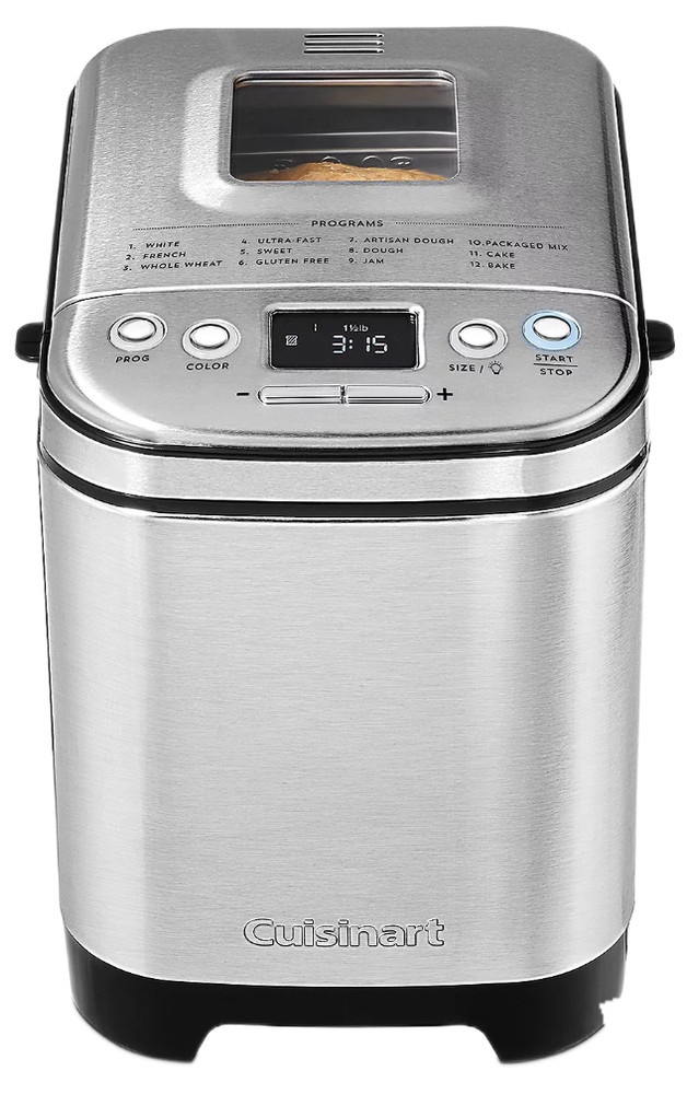Cuisinart Compact Automatic 2lb Bread Maker CBK-110P1 - Bread Dough Cake Jam