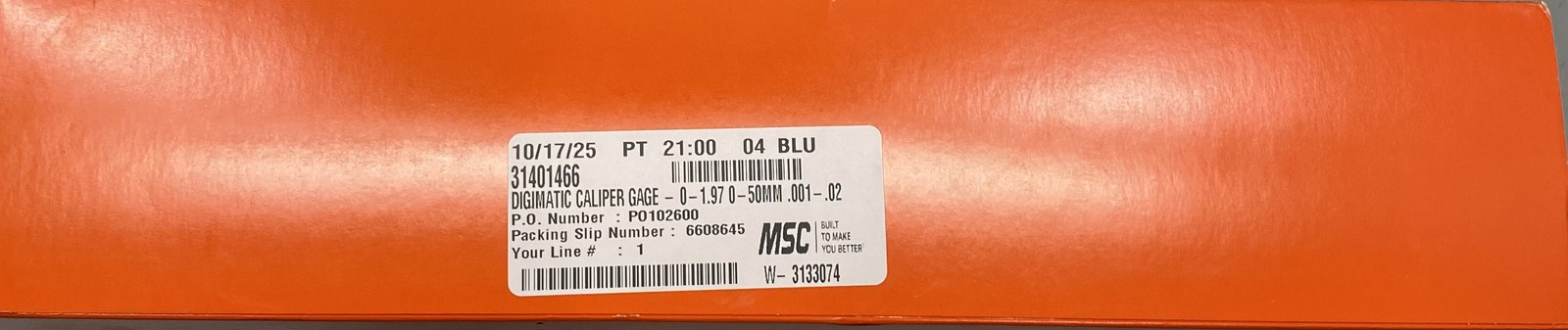 Mitutoyo External Caliper Gage 209-954