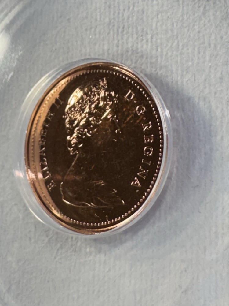 1981 Canada 1 Cent Proof Like Graded MS 66 RD by ANACS