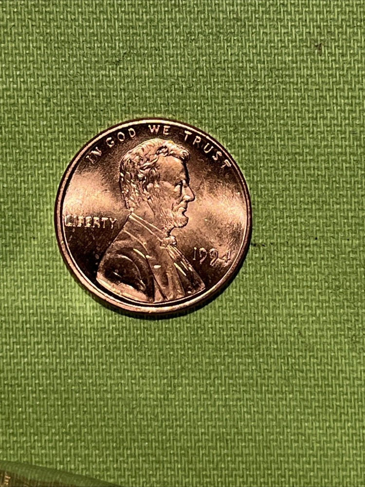 1994 P Lincoln Memorial Cent With Die Crack Reverse