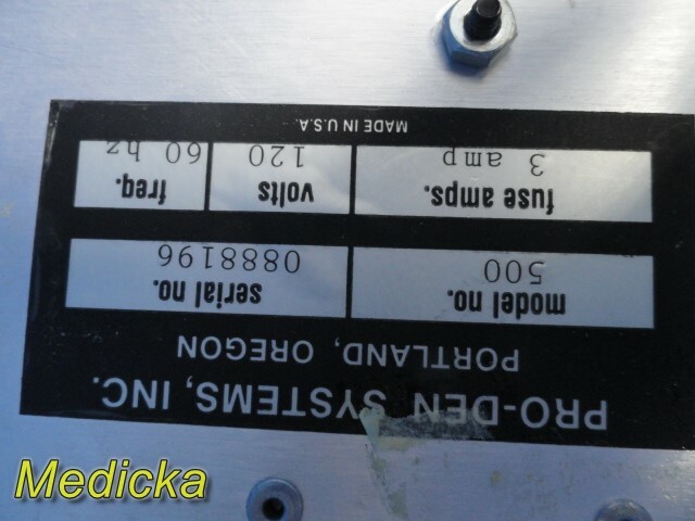 PRO-DEN Systems Inc PDS Poly-Lite 500 Light Console ~ 24197