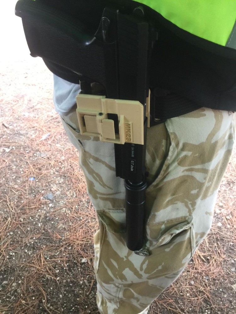 Version 2 - MK23 holster 3d printed Airsoft