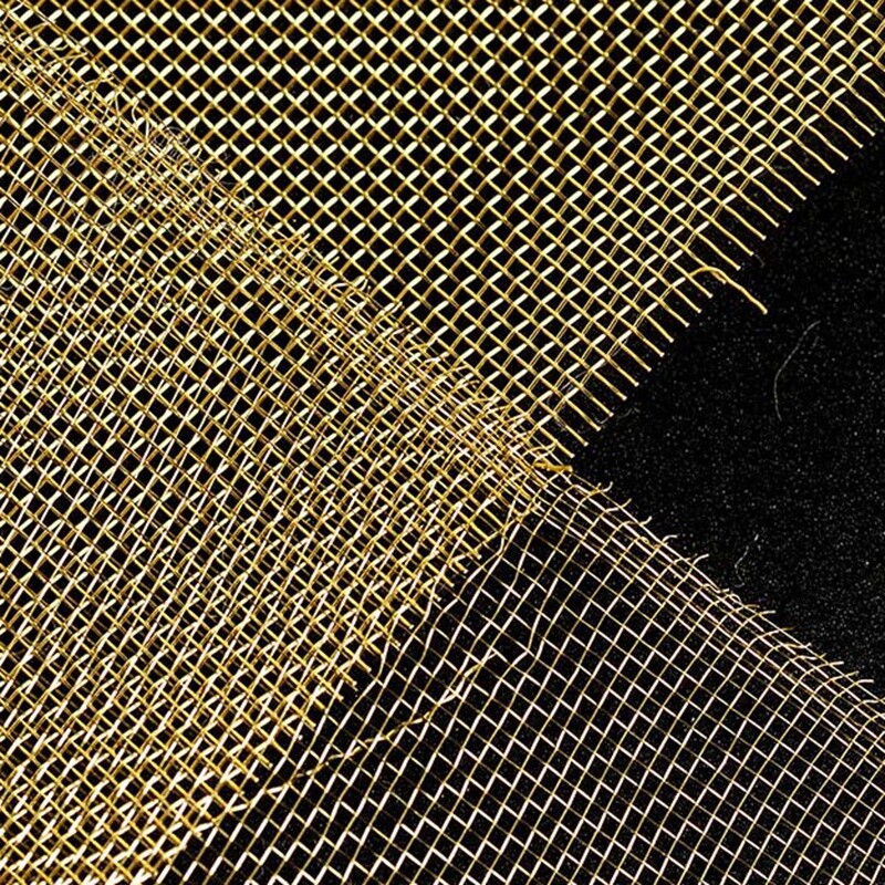 Mesh Dense Filter Pure Brass Woven Wire Screen Net EMF Shielding DIY Fabric Trim
