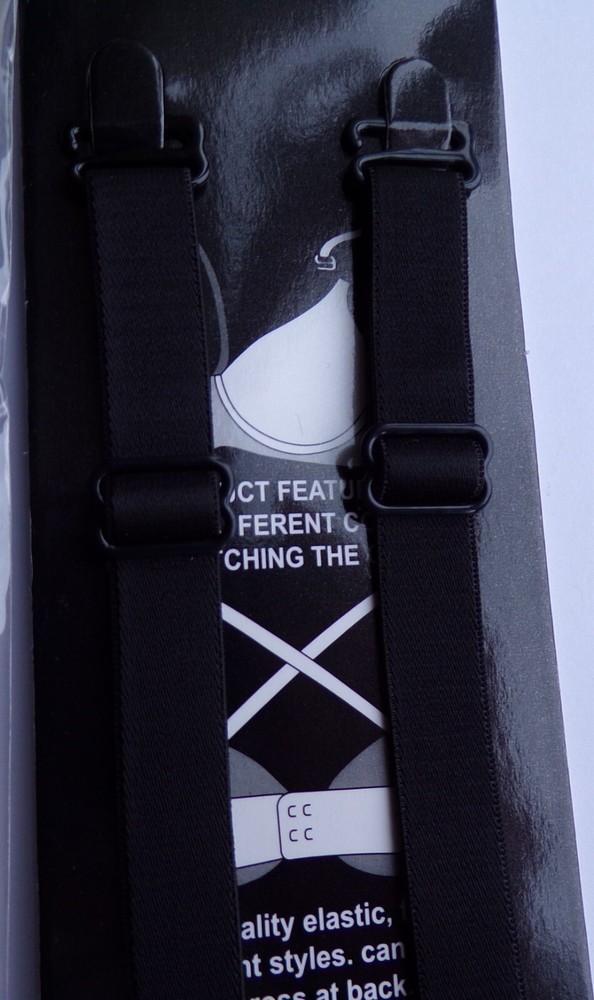 BRA STRAPS REPLACEMENTS - ADJUSTABLE - 1.5 CM WIDTH - BLACK / WHITE / BEIGE