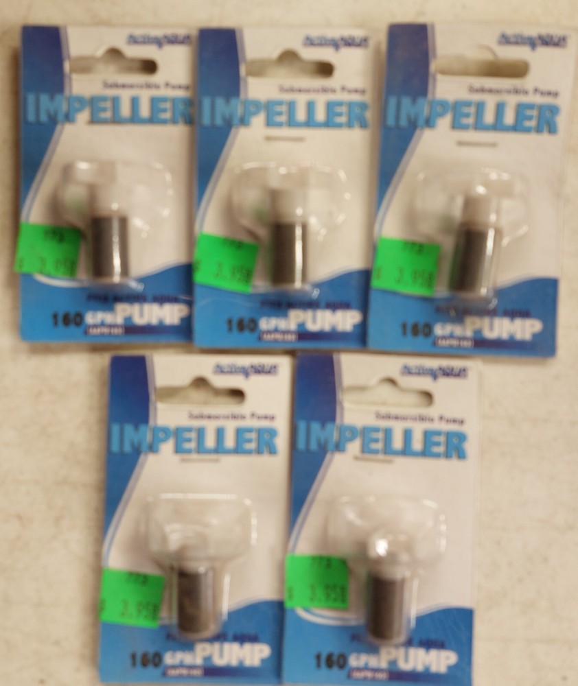 ACTIVE AQUA Submersible Impellers (5) Fits 160gph Pump