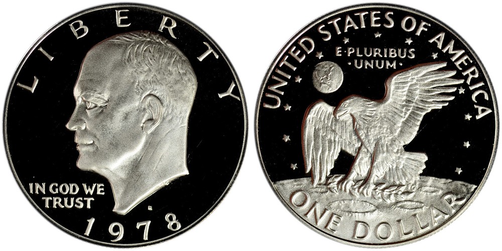1978 S $1 Proof Copper-Nickel CLAD Eisenhower Dollar
