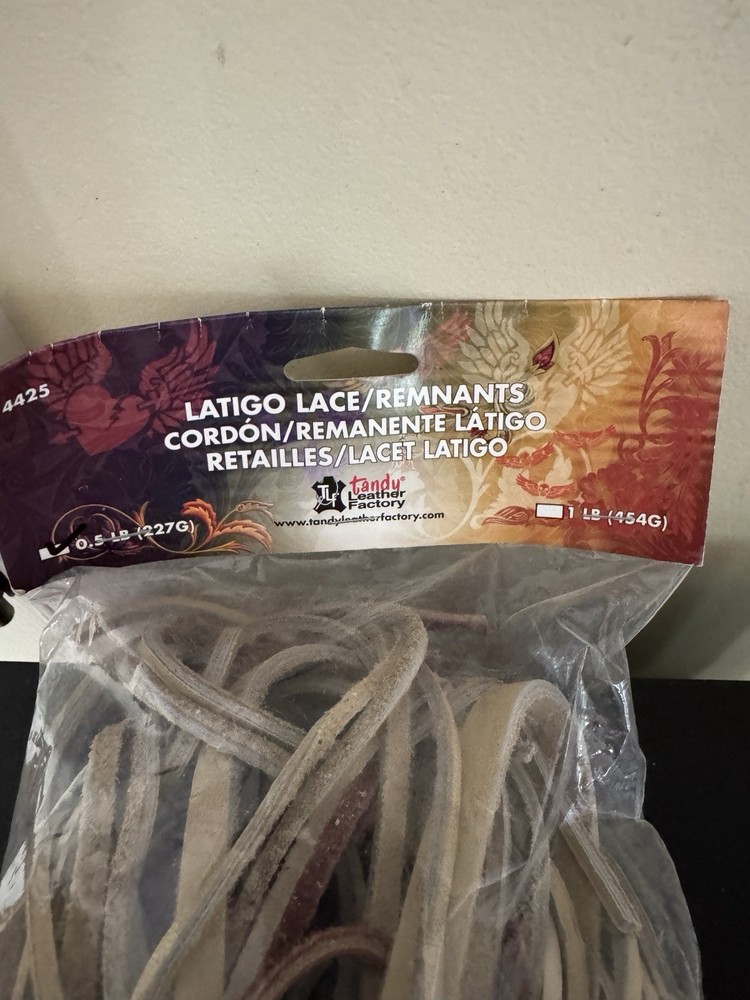 Latigo Leather Lace Remnants 8.4oz