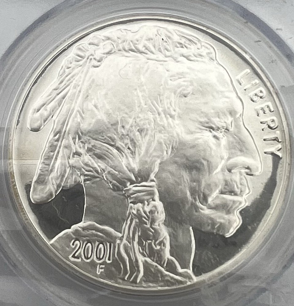 2001 Buffalo Silver Dollar - PCGS PR69DCAM Jay W. Johnson Signed