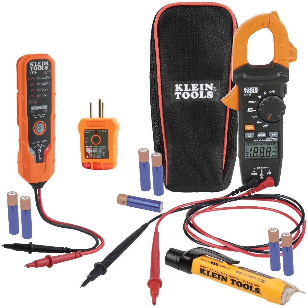 Complete Electrical Set with Clamp Meter & Detectors