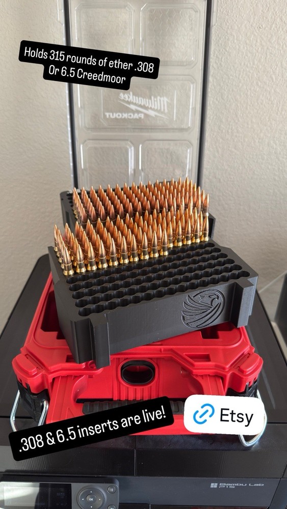 Milwaukee Packout 6.5 Creedmoor Ammo Insert