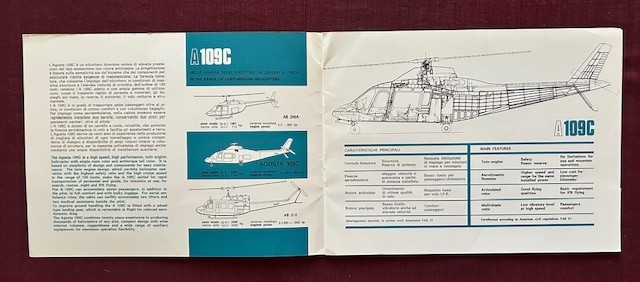 Agusta 109C 1975 Brochure