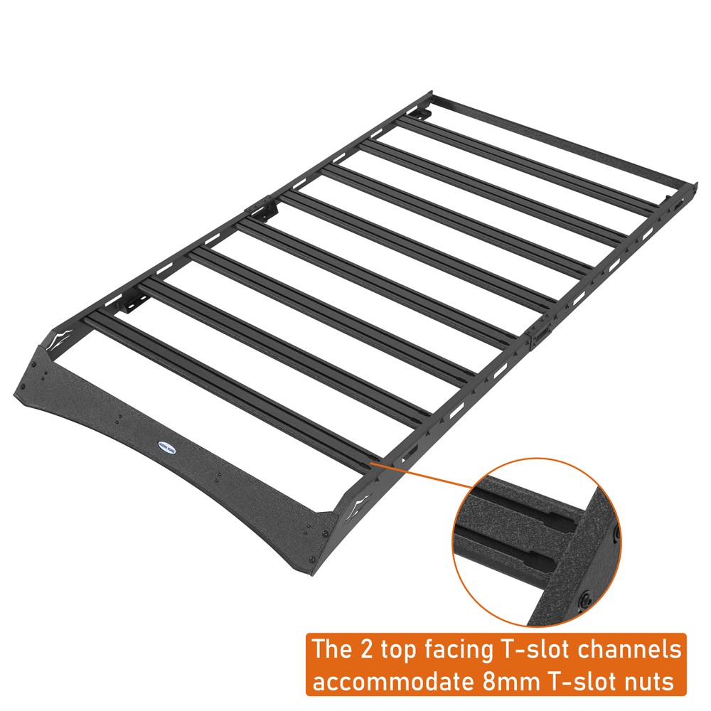 Hooke Road Roof Rack Luggage Carrier Basket Black for Toyota 4Runner 2003-2009