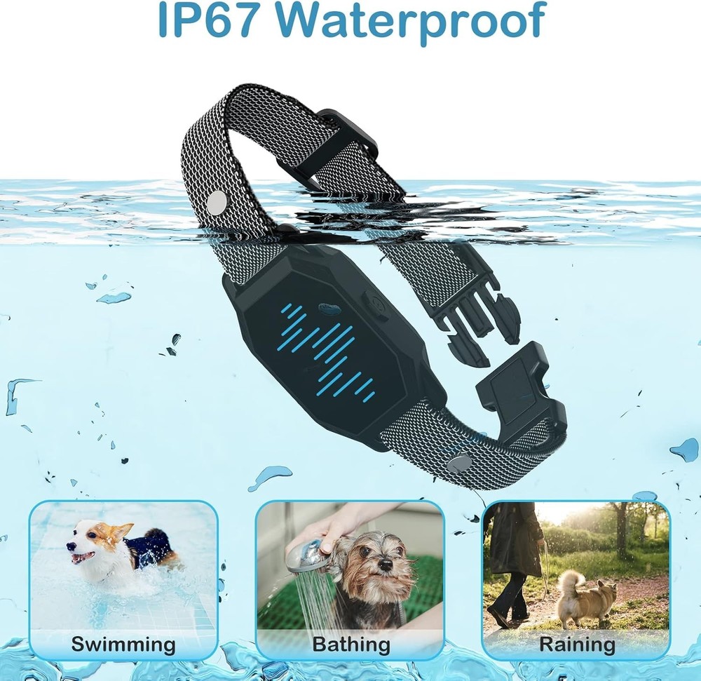 Waterproof Dog Training Collar, Remote Control, 2500FT Range, 4 Modes