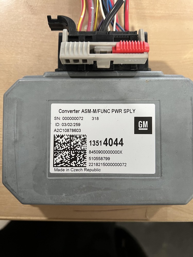 2018-21 CHEVY TRAVERSE Power Inverter Converter Control Module Unit Oem 13514044