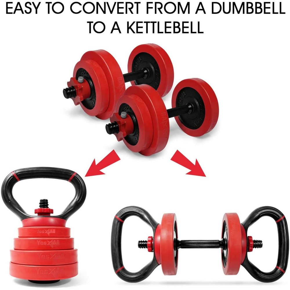 Yes4all New adjustable Kettlebell Handle Add in Weights