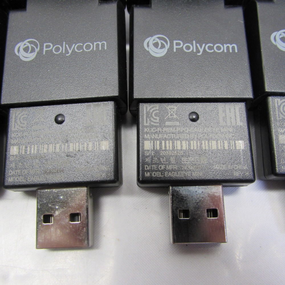 Lot (5) Polycom EagleEye Mini USB Web Camera Video Conference Calls w/Mounts