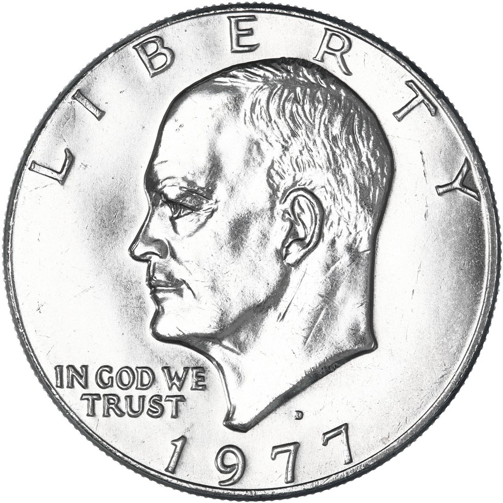 1977 D Eisenhower Dollar BU Ike US Mint Coin