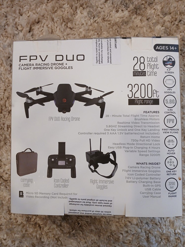 fpv drone with goggles