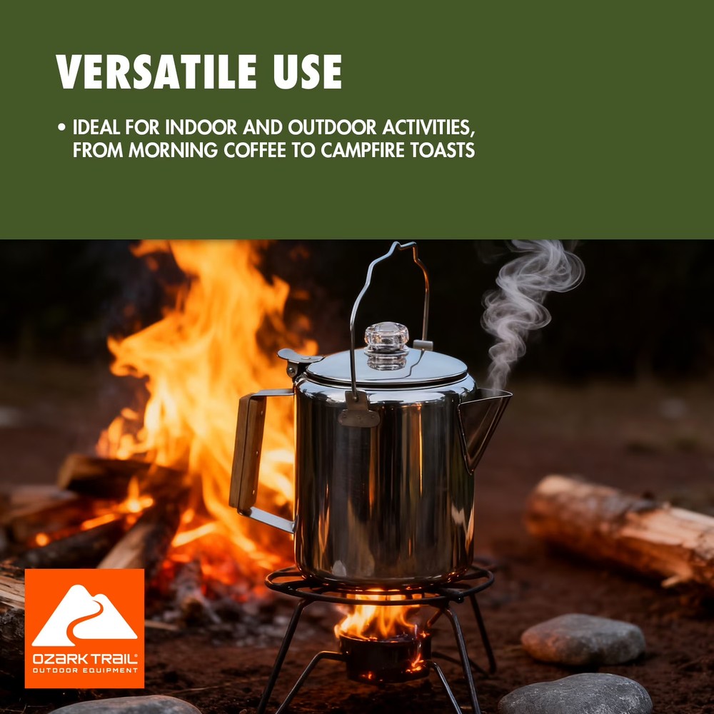 12-cup Stainless Steel Percolator