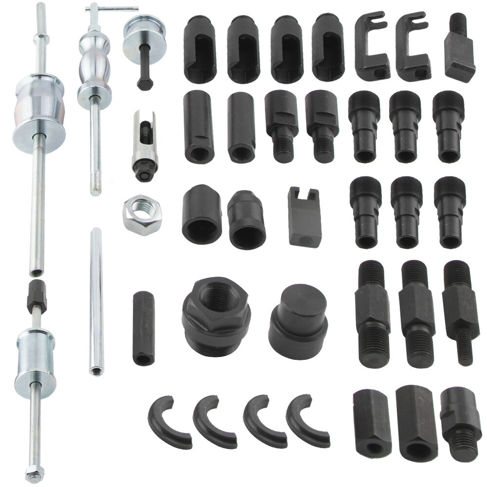 Auto Truck Diesel Injector Extractor Slide Hammer Puller Adapter Tool Kit 40PC