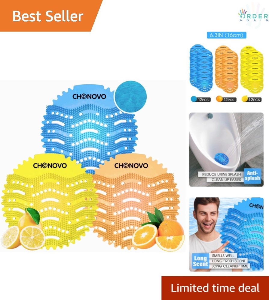 Urinal Screen Deodorizer Bulk 36 Pack Fresh Scent for Bathroom Office Hotel