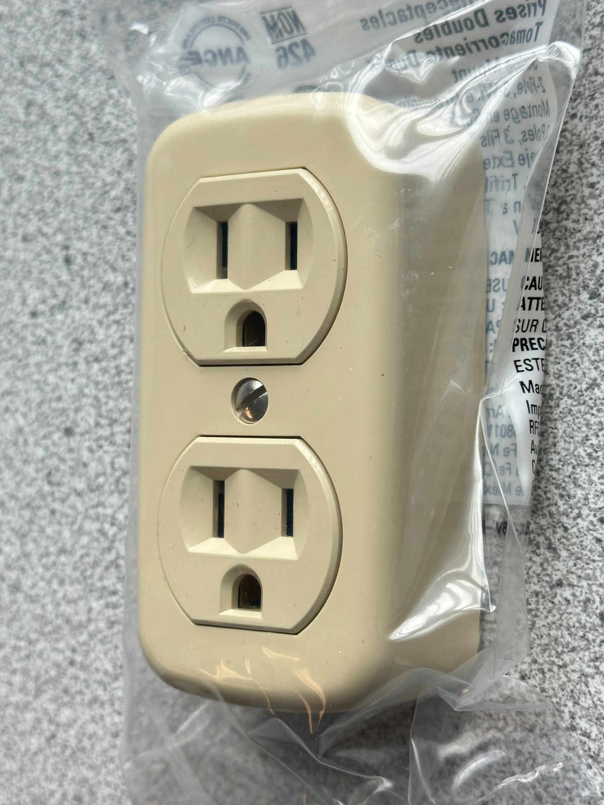 NEW Lot of 2 Eaton 78V-BOX Duplex Receptacle Outlet Surface Mount 15A 125V 2P3W