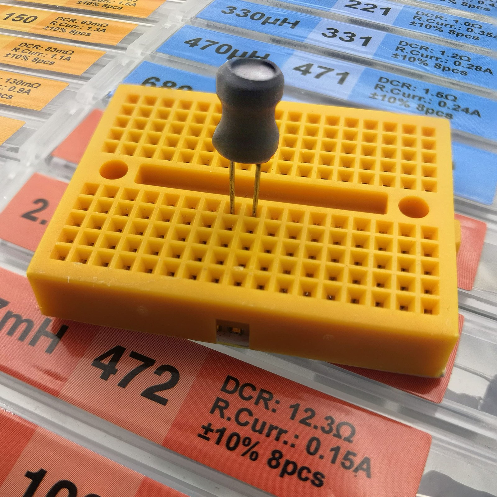 160PCS Inductor Assortment Kit 20 Values 1uH-10mH Radial Power Choke Box Copper