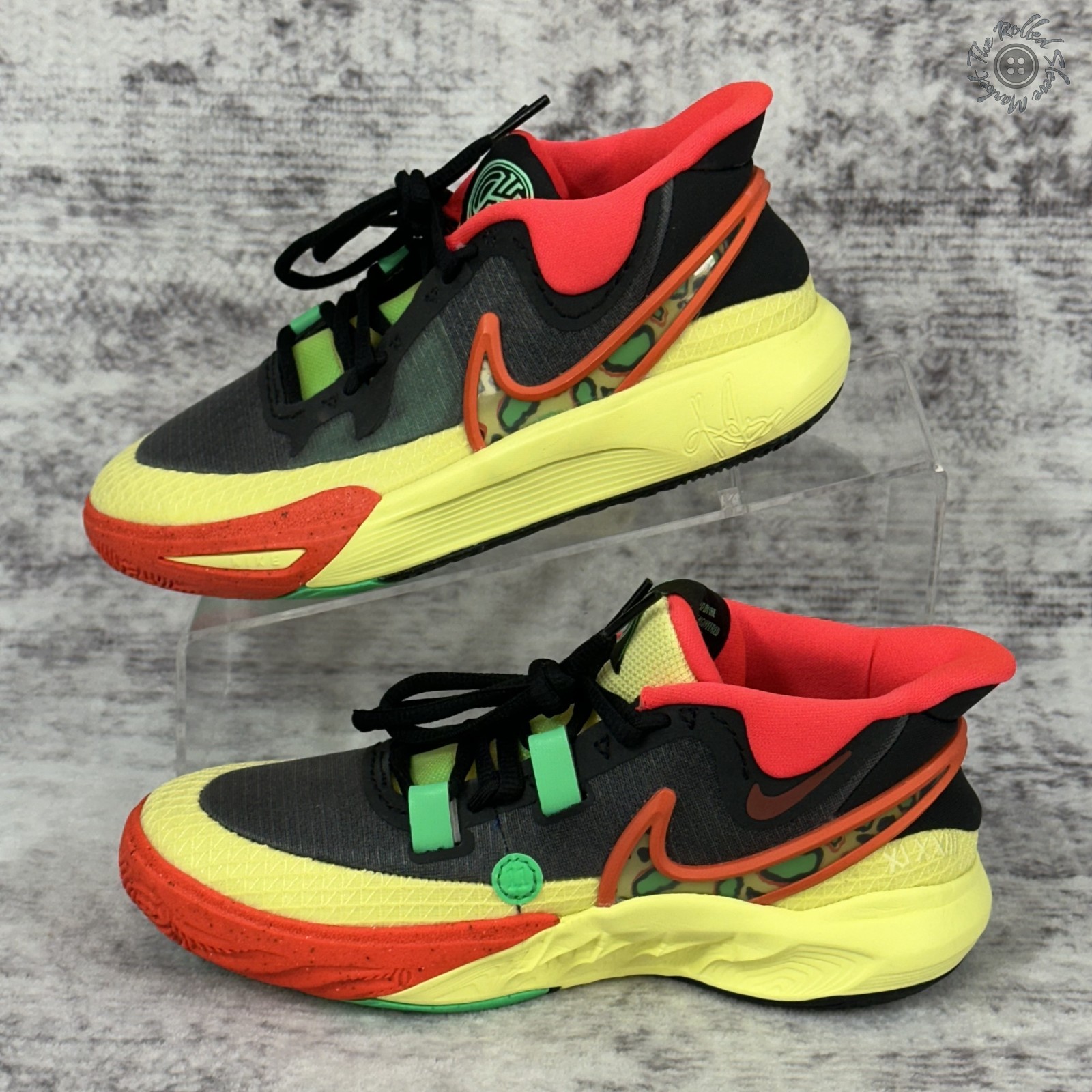 New No Box Nike Kyrie 8 GO GS Basketball Size 3.5Y Youth Black Lemon DQ8076-003