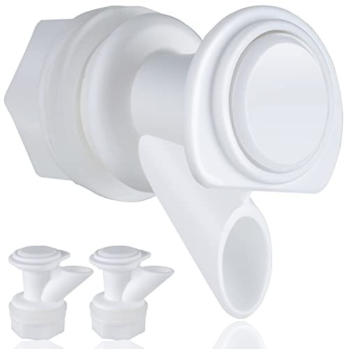 Upgrade Push-Button Cooler Spigot Replacement, Compatible with Igloo White-3PC