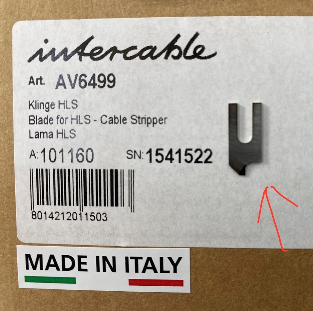 INTERCABLE AV6499 SPARE BLADE for HLS - Cable Stripper (AV6400)