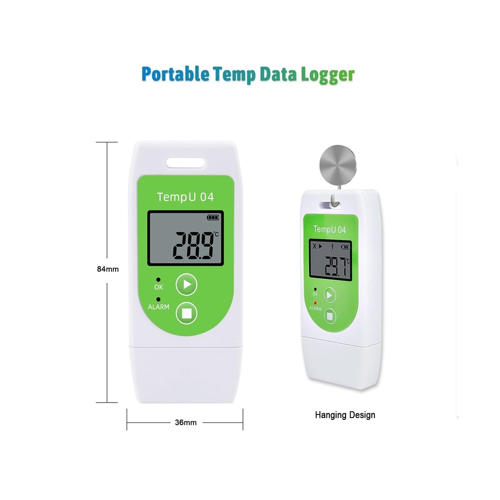 Temperature Data Logger USB Digital Temp Recorder Waterproof,Industrial Therm...